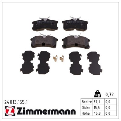 ZIMMERMANN 24013.155.1 Číslo výrobce: 24013. EAN: 4250238740193.