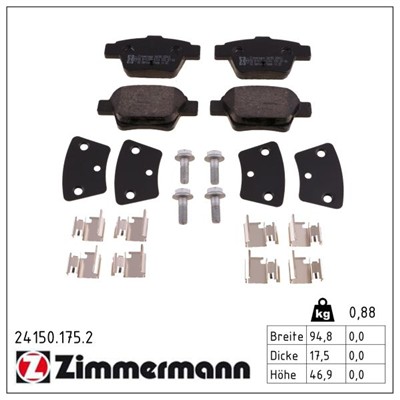 ZIMMERMANN 24150.175.2 Číslo výrobce: 24150. EAN: 4250238759119.