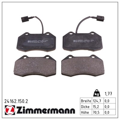 ZIMMERMANN 24162.150.2 Číslo výrobce: 24162. EAN: 4250238753940.