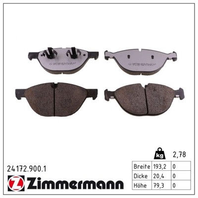 ZIMMERMANN 24172.900.1 Číslo výrobce: 24172. EAN: 4250238779254.