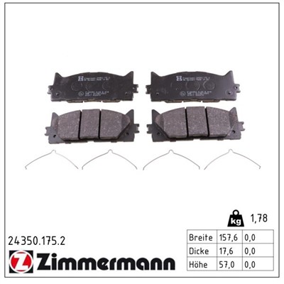 ZIMMERMANN 24350.175.2 Číslo výrobce: 24350. EAN: 4250238779865.