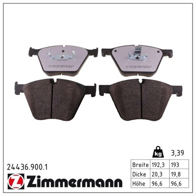 ZIMMERMANN 24436.900.1 Číslo výrobce: 24436. EAN: 4250238779339.