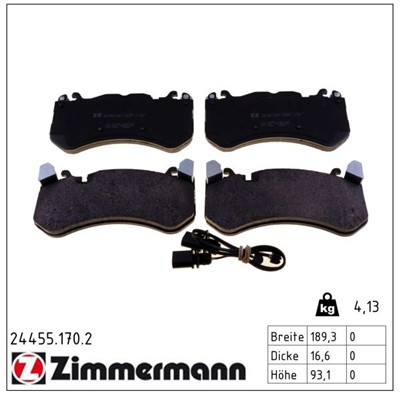 ZIMMERMANN 24455.170.2 Číslo výrobce: 24455. EAN: 4250238776260.
