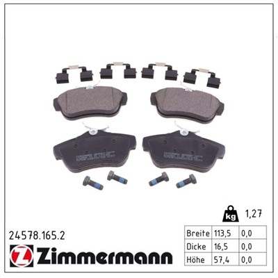 ZIMMERMANN 24578.165.2 Číslo výrobce: 24578. EAN: 4250238760511.
