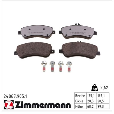 ZIMMERMANN 24867.905.1 Číslo výrobce: 24867. EAN: 4250238779490.