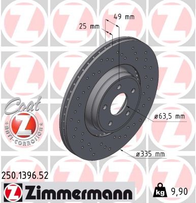 ZIMMERMANN 250.1396.52 EAN: 4250238781615.