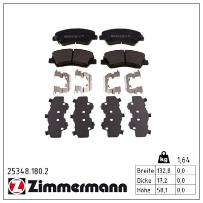 ZIMMERMANN 25348.180.2 Číslo výrobce: 25348. EAN: 4250238760559.