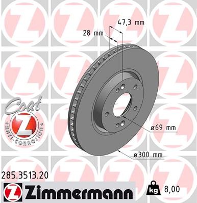 ZIMMERMANN 285.3513.20 EAN: 4250238753223.