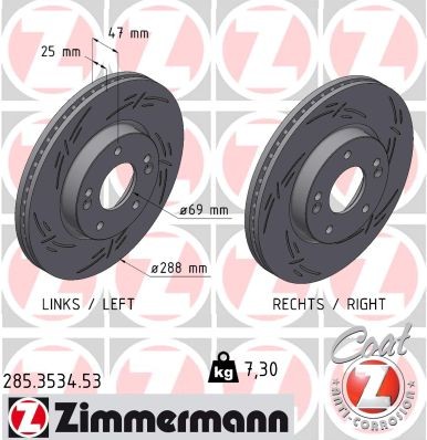 ZIMMERMANN 285.3534.53 EAN: 4250238791126.