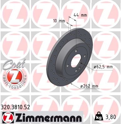 ZIMMERMANN 320.3810.52 EAN: 4250238784401.