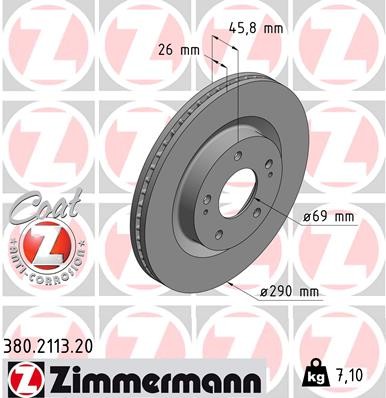 ZIMMERMANN 380.2113.20 EAN: 4250238761587.