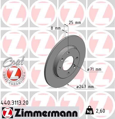 ZIMMERMANN 440.3113.20 EAN: 4250238761938.