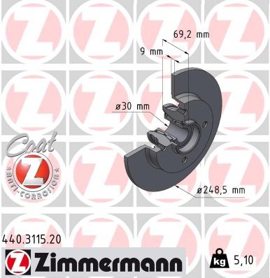 ZIMMERMANN 440.3115.20 EAN: 4250238791973.