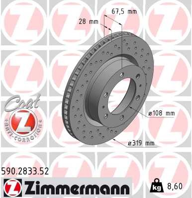 ZIMMERMANN 590.2833.52 EAN: 4250238781646.