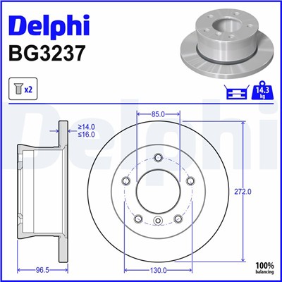 DELPHI BG3237 EAN: 5012759066881.