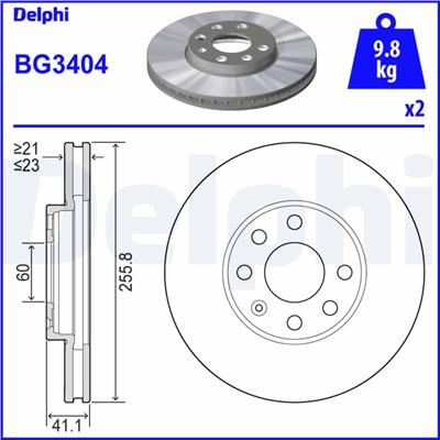 DELPHI BG3404 EAN: 5012759086490.