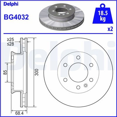 DELPHI BG4032 EAN: 5012759386125.