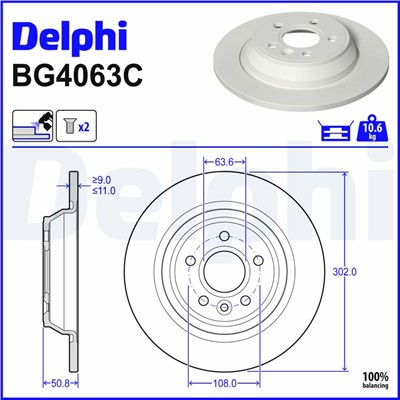 DELPHI BG4063C EAN: 5012759529683.