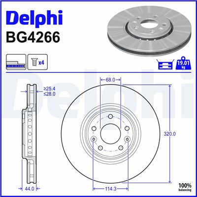 DELPHI BG4266 EAN: 5012759450727.