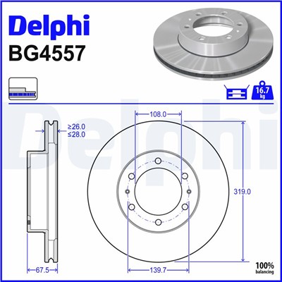 DELPHI BG4557 EAN: 5012759524442.