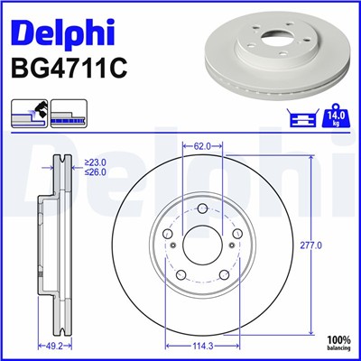 DELPHI BG4711C EAN: 5012759962343.