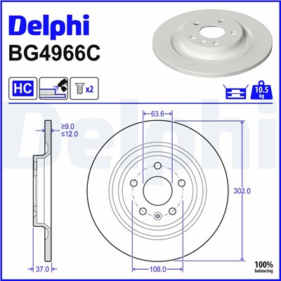 DELPHI BG4966C EAN: 5012759542897.