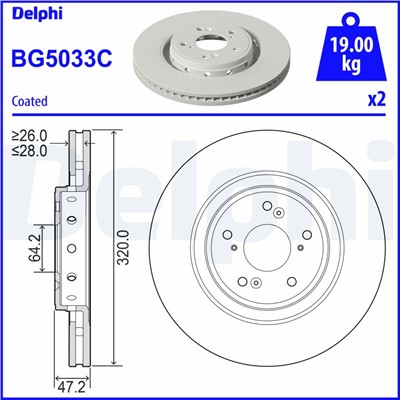 DELPHI BG5033C EAN: 5012759556597.