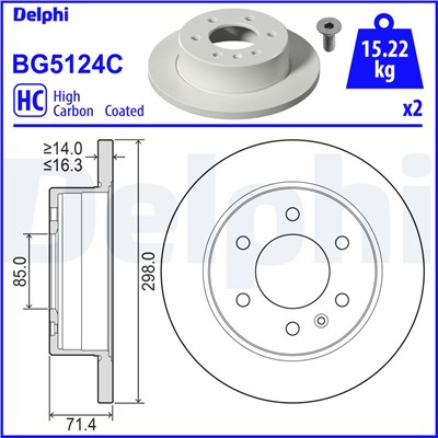 DELPHI BG5124C EAN: 5012759575024.
