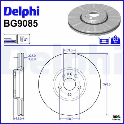 DELPHI BG9085 EAN: 5012759450635.
