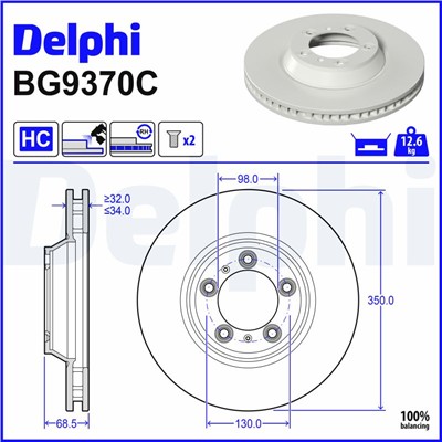 DELPHI BG9370C EAN: 5012759559499.