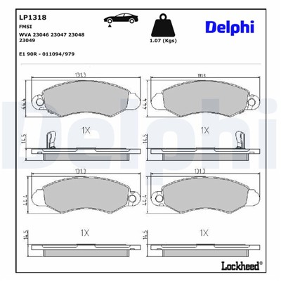 DELPHI LP1318 EAN: 5012759076712.
