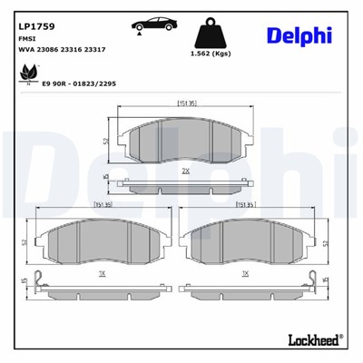 DELPHI LP1759 EAN: 5012759227329.