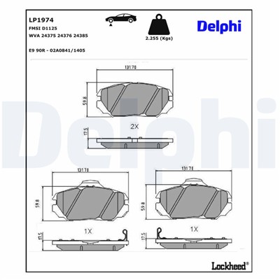DELPHI LP1974 EAN: 5012759395998.
