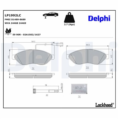 DELPHI LP1992LC EAN: 5012759633755.