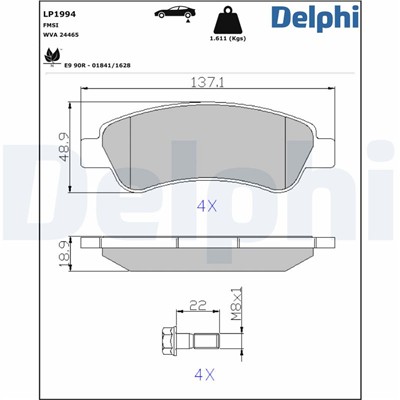 DELPHI LP1994 EAN: 5012759426531.