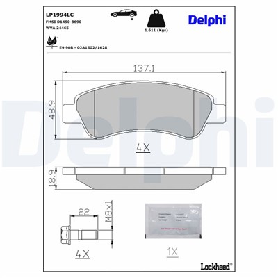 DELPHI LP1994LC EAN: 5012759633779.