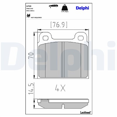 DELPHI LP20 EAN: 5012759300053.