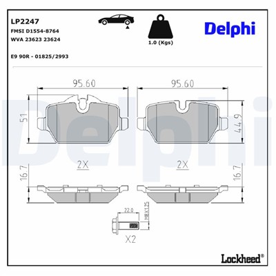 DELPHI LP2247 EAN: 5012759463840.