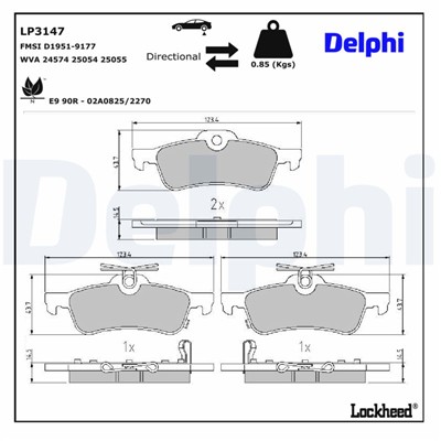 DELPHI LP3147 EAN: 5012759532614.