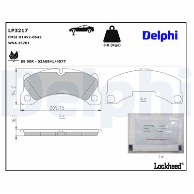 DELPHI LP3217 EAN: 5012759969519.