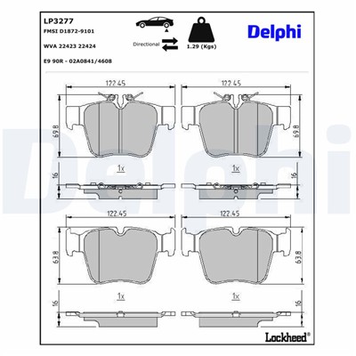 DELPHI LP3277 EAN: 5012759540022.