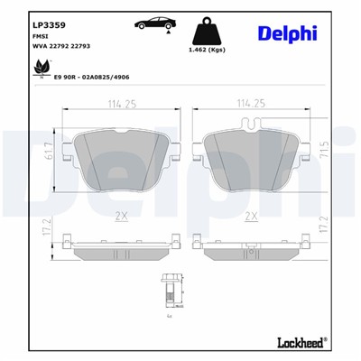 DELPHI LP3359 EAN: 5012759992920.