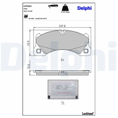 DELPHI LP3593 EAN: 5012759552438.