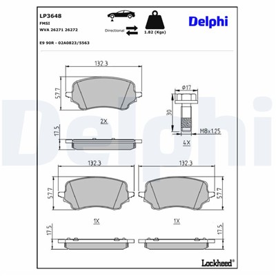DELPHI LP3648 EAN: 5012759557242.