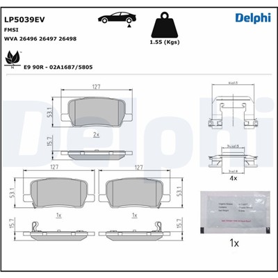 DELPHI LP5039EV EAN: 5012759559468.