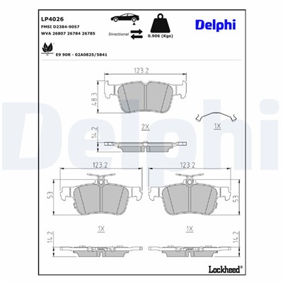 DELPHI LP5059EV EAN: 5012759596951.