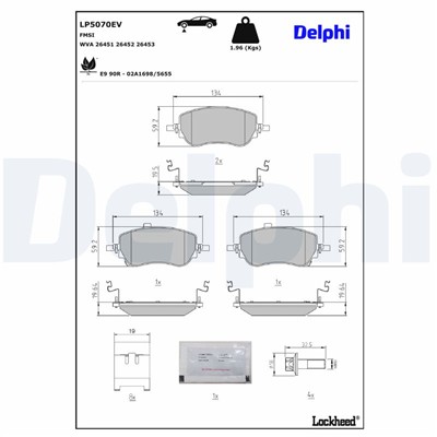 DELPHI LP5070EV EAN: 5012759657119.