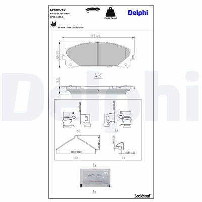 DELPHI LP5097EV EAN: 5012759612750.