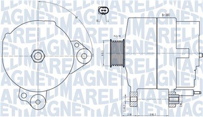 MAGNETI MARELLI 063731817010 Číslo výrobce: MQA1817. EAN: 8050947027600.