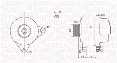 MAGNETI MARELLI 063731921010 Číslo výrobce: MQA1921. EAN: 8001063658223.